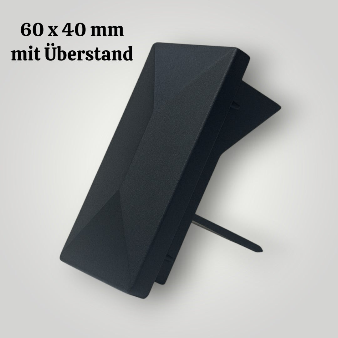 Pfostenkappe Zaun Abdeckung 6x4 6x6 8x8 cm Schwarz – Robust & Wetterfest für Pfosten