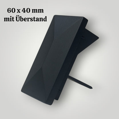 Pfostenkappe Zaun Abdeckung 6x4 6x6 8x8 cm Schwarz – Robust & Wetterfest für Pfosten