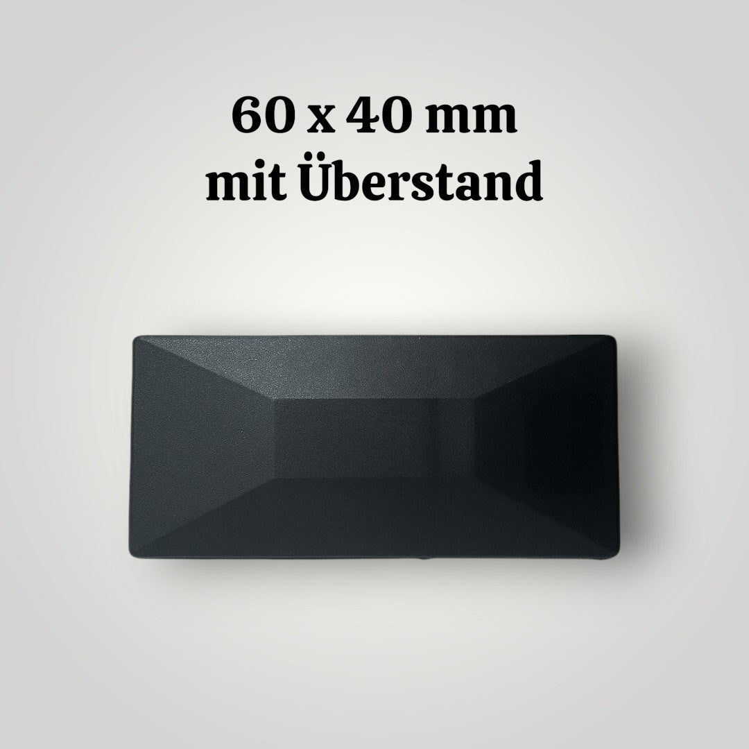 Pfostenkappe Zaun Abdeckung 6x4 6x6 8x8 cm Schwarz – Robust & Wetterfest für Pfosten