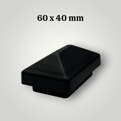 Pfostenkappe Zaun Abdeckung 6x4 6x6 8x8 cm Schwarz – Robust & Wetterfest für Pfosten