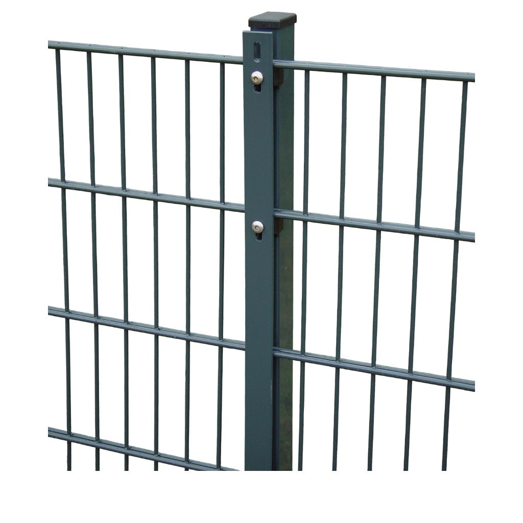 Doppelstabmatten-Komplettset 6/5/6 Anthrazit RAL 7016 – Aufschrauben