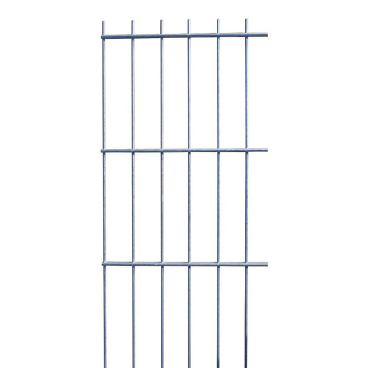 Doppelstabmattenzaun feuerverzinkt, Detailansicht