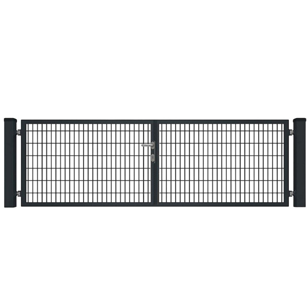 Premium Doppelflügeltor 8/6/8 mm - anthrazit RAL7016