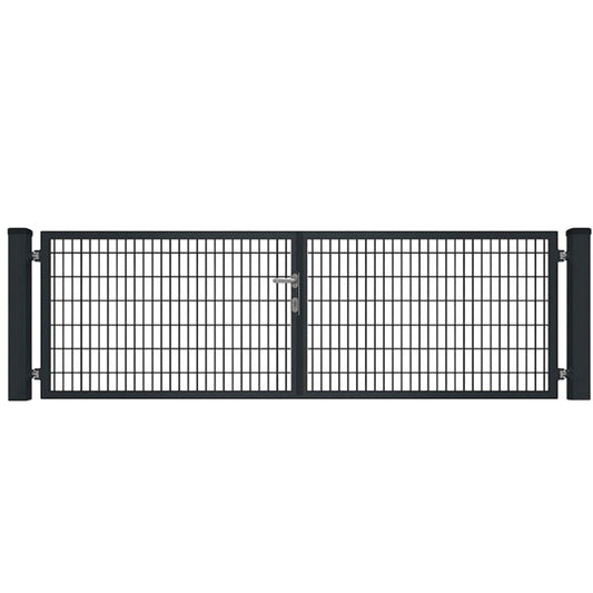 Premium Doppelflügeltor 8/6/8 mm - anthrazit RAL7016