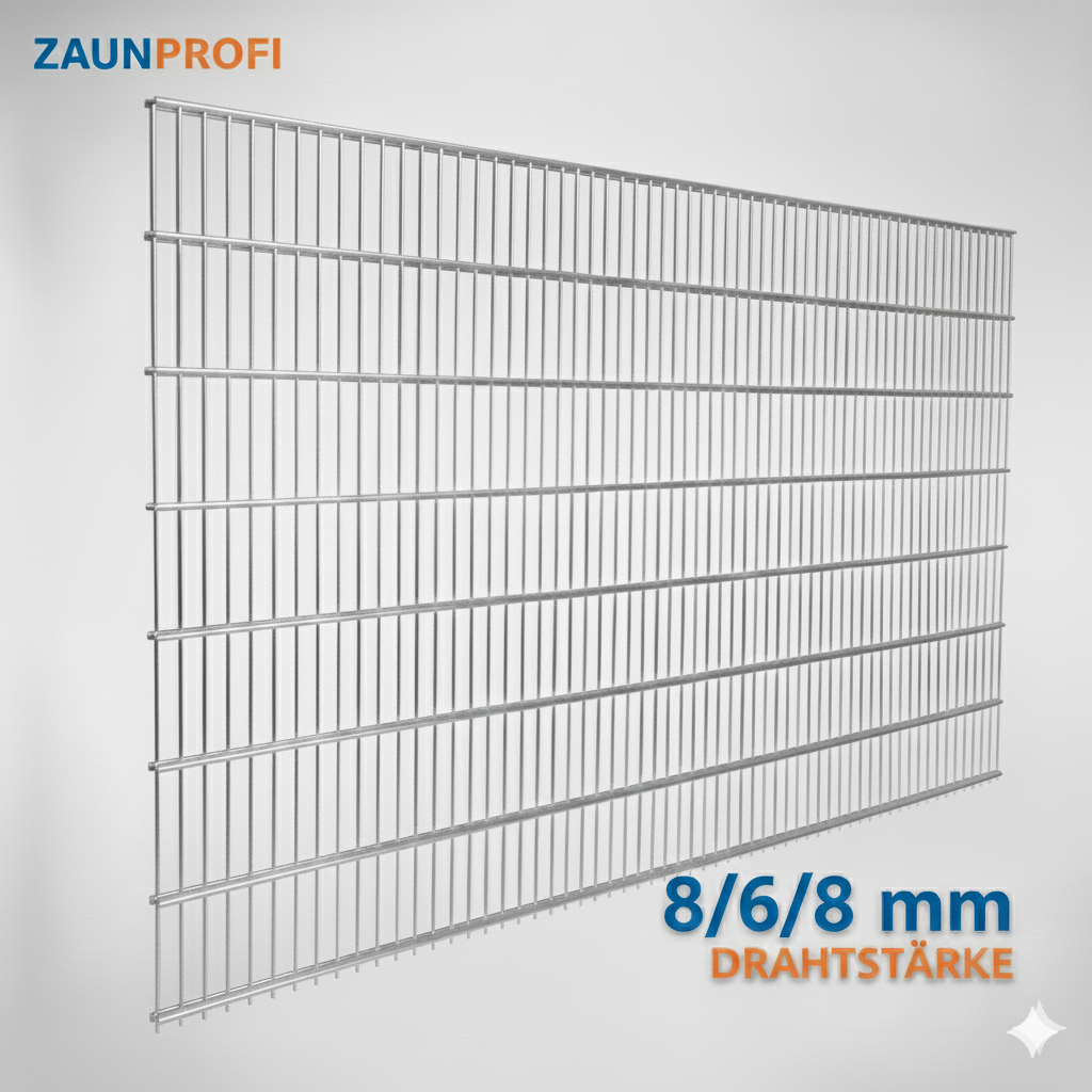 Doppelstabmattenzaun feuerverzinkt