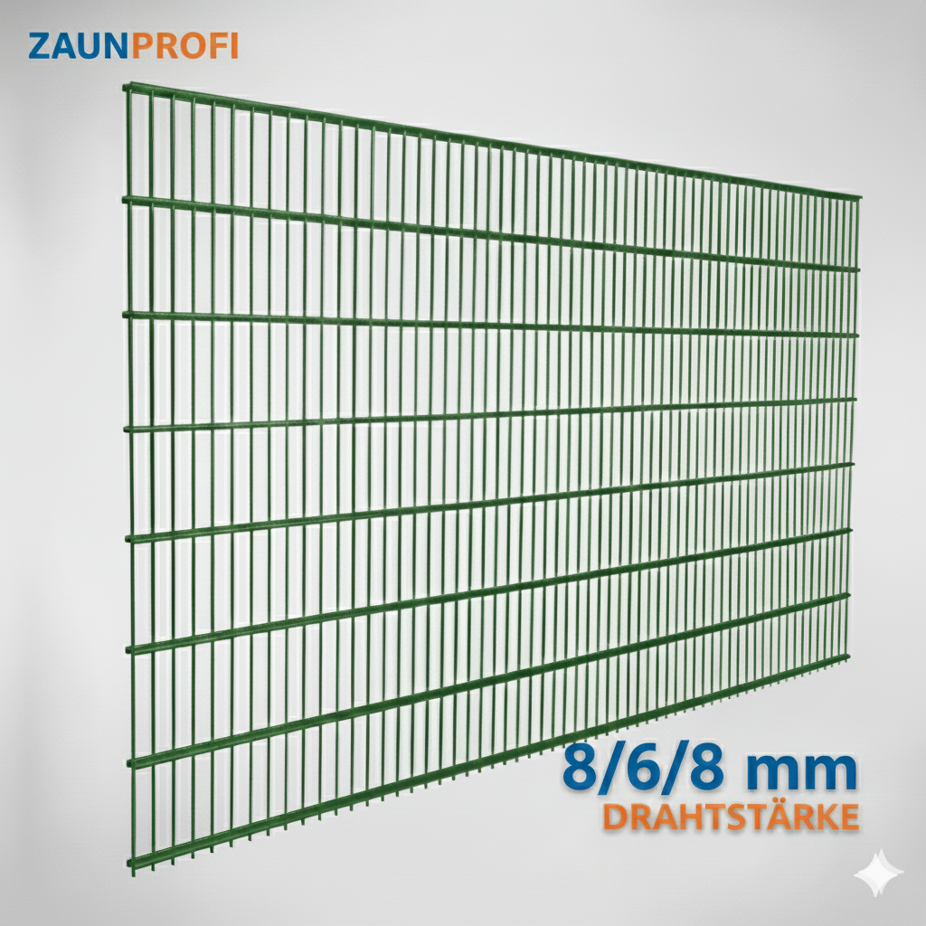 Doppelstabmattenzaun grün
