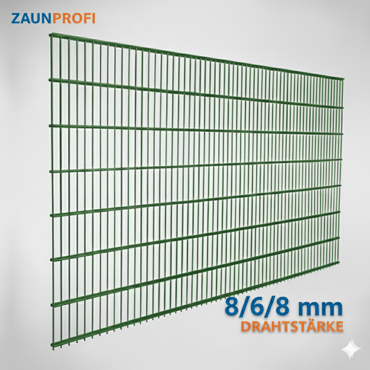 Doppelstabmattenzaun grün