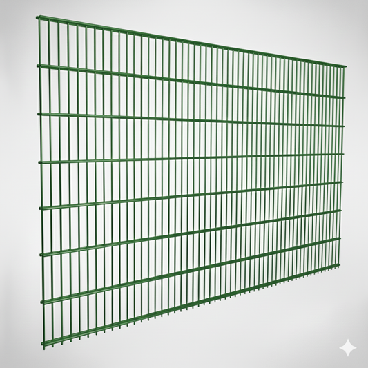 Doppelstabmattenzaun moosgrün