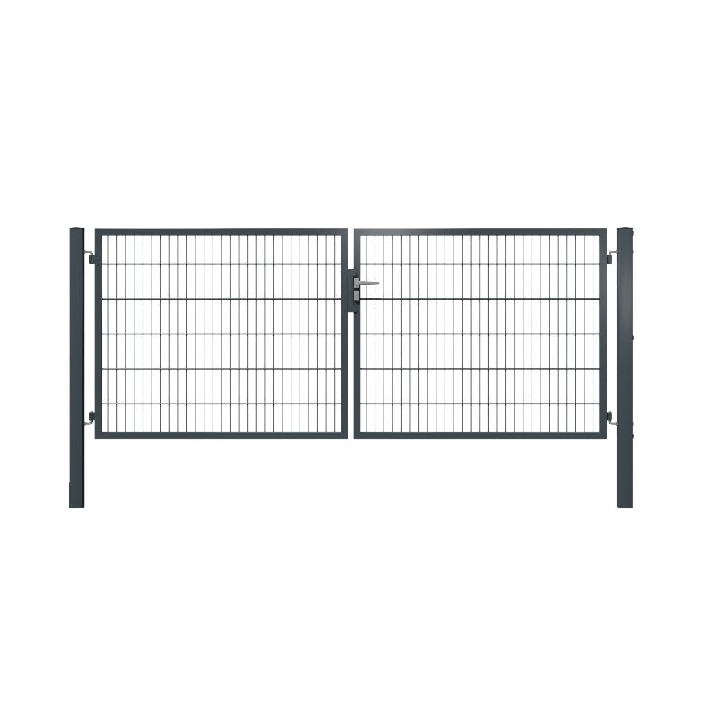 Doppelflügeltor 2‑flügelig – Drahtstärke 6/5/6 mm - Breite 3000 mm