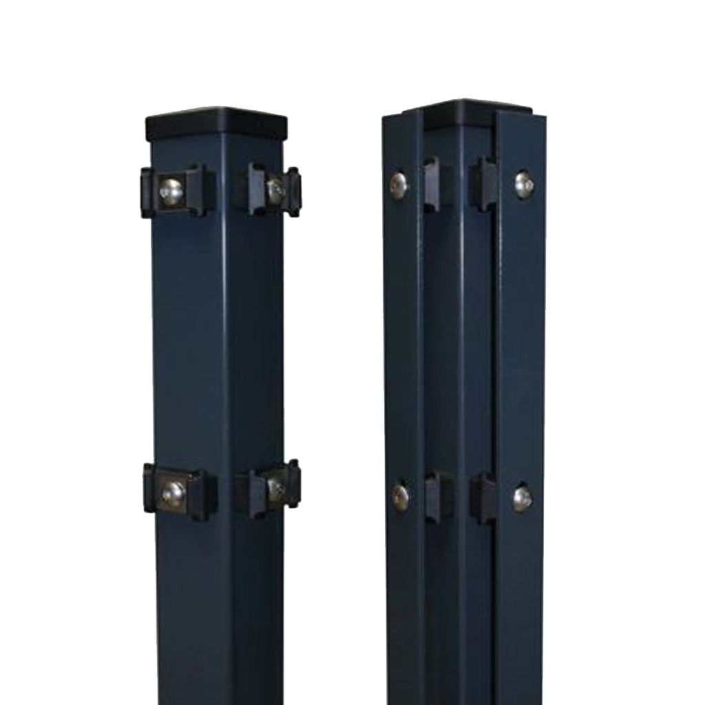 Eckpfosten 60 x 60 mm - anthrazit RAL 7016 - zum einbetonieren