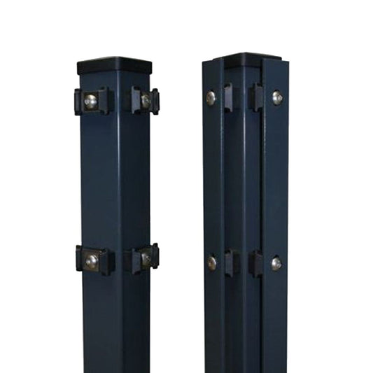Eckpfosten 60 x 60 mm - anthrazit RAL 7016 - zum einbetonieren