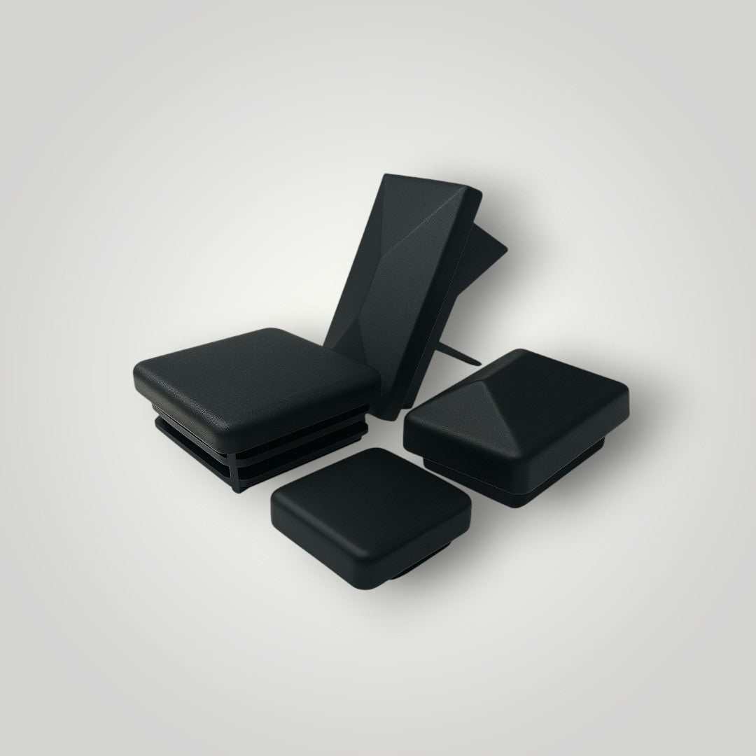 Pfostenkappe Zaun Abdeckung 6x4 6x6 8x8 cm Schwarz – Robust & Wetterfest für Pfosten