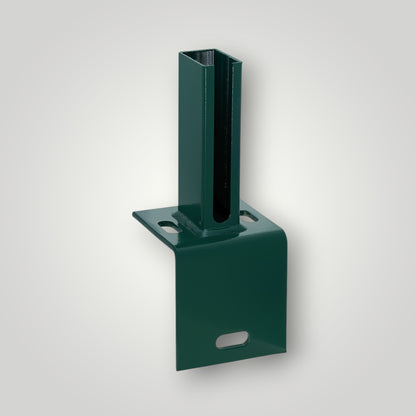 Winkel-Bodenplatte für Doppelstabmattenzaun Pfosten 60x40 mm