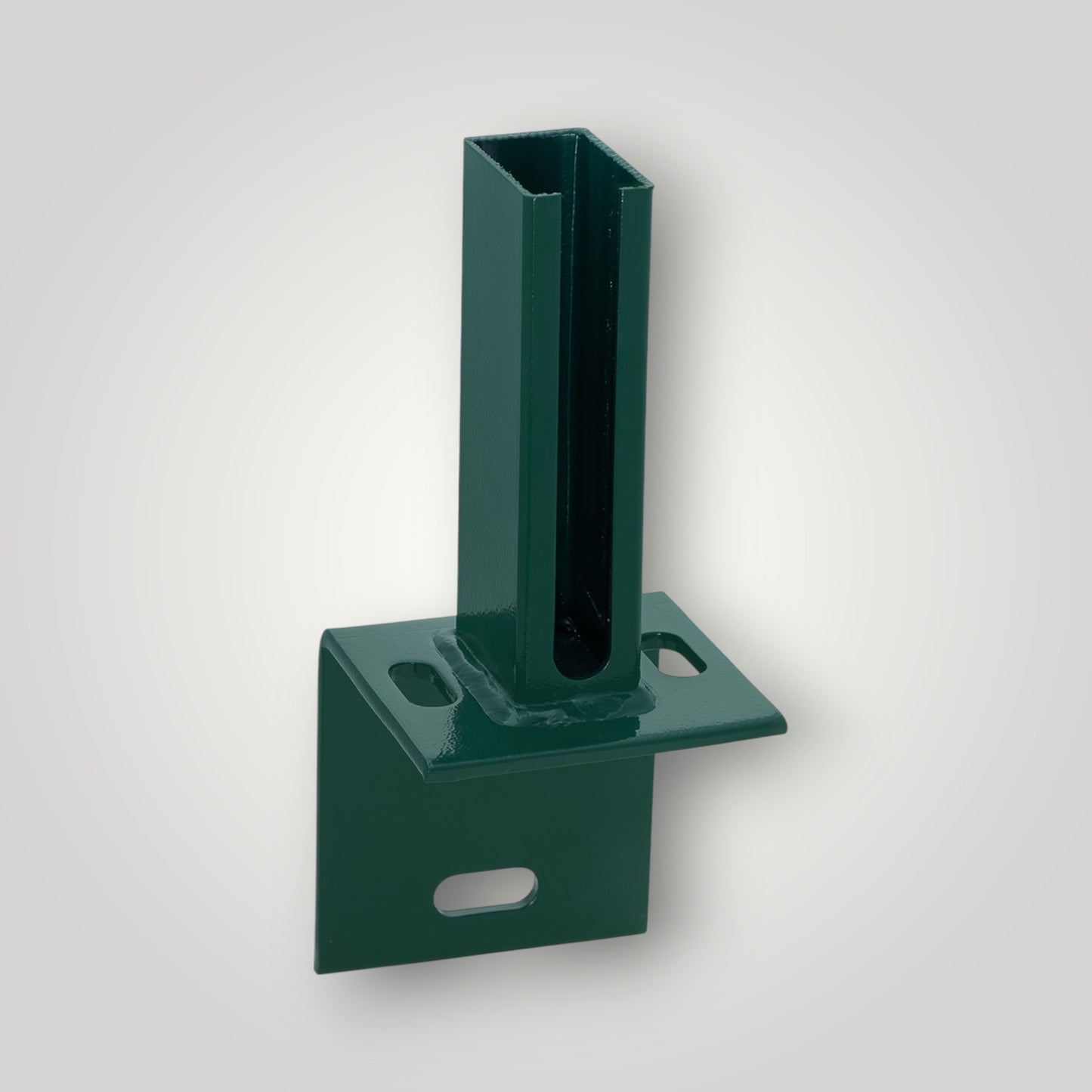 Winkel-Bodenplatte für Doppelstabmattenzaun Pfosten 60x40 mm