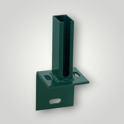 Winkel-Bodenplatte für Doppelstabmattenzaun Pfosten 60x40 mm