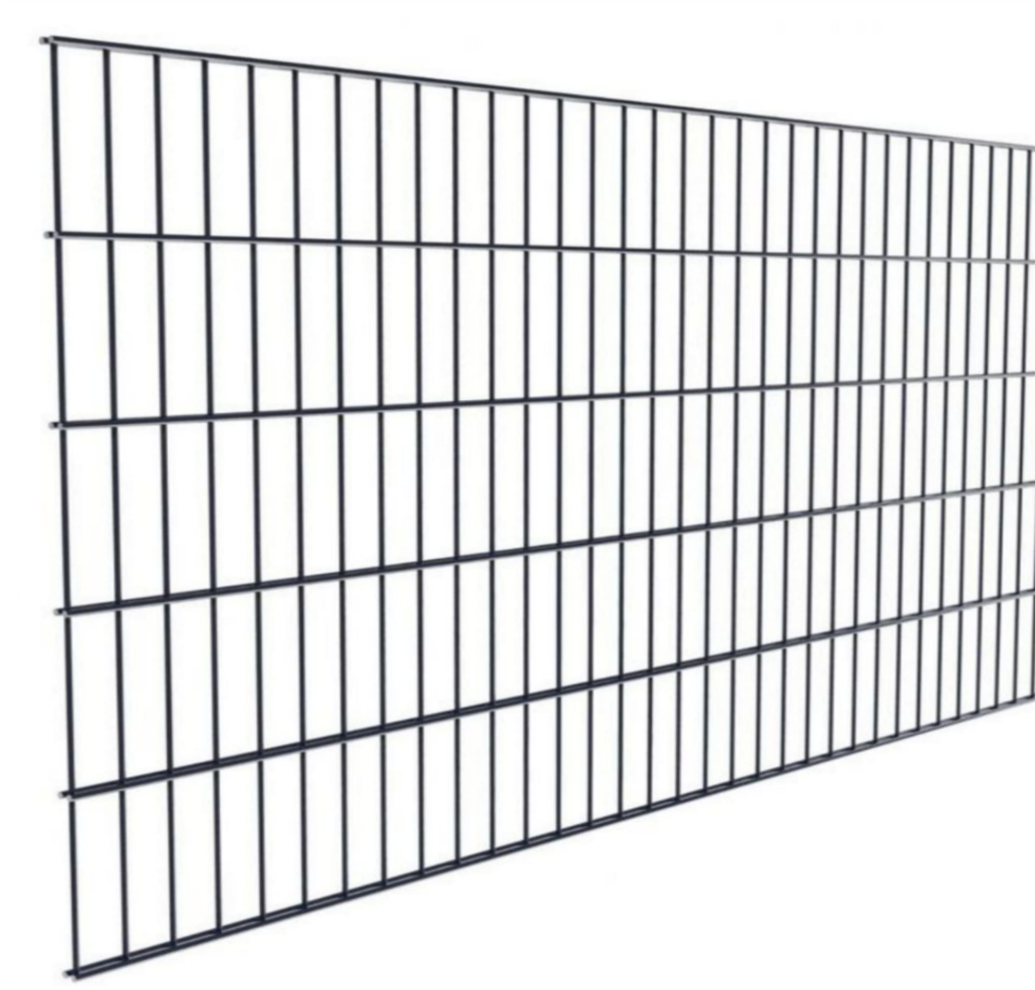 Doppelstabmatten-Komplettset 6/5/6 anthrazit (RAL7016) einbetonieren