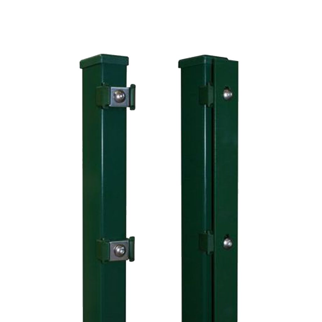 Pfosten 60 x 40 mm - moosgrün RAL 6005 - zum einbetonieren