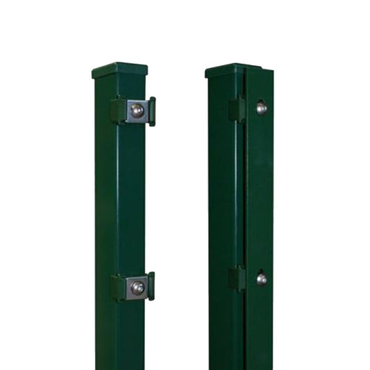 Pfosten 60 x 40 mm - moosgrün RAL 6005 - zum einbetonieren