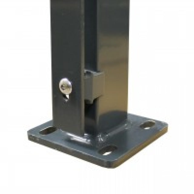 Doppelstabmatten-Komplettset 6/5/6 Anthrazit RAL 7016 – Aufschrauben