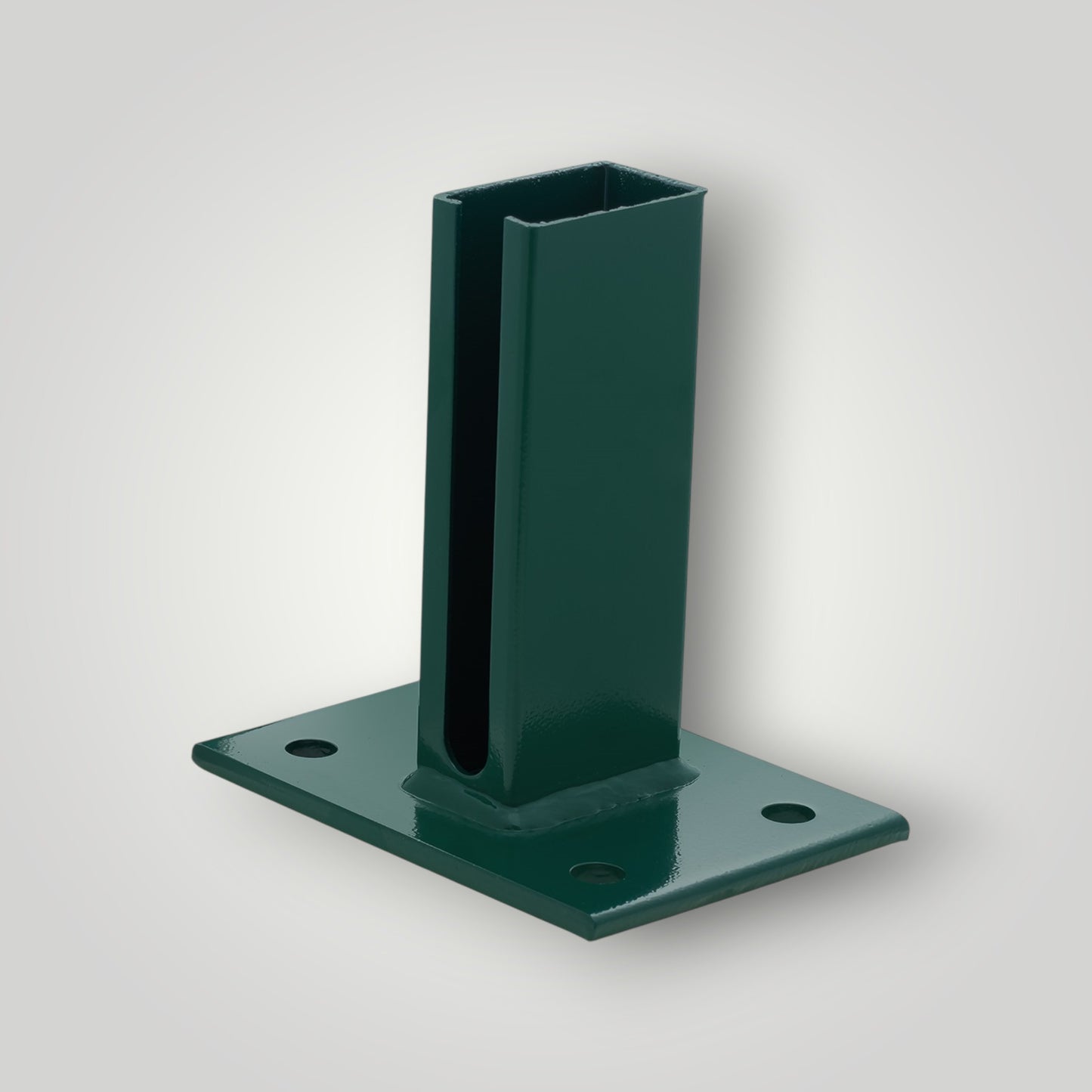 Fußplatte für Doppelstabmattenzaun Pfosten 60x40 mm