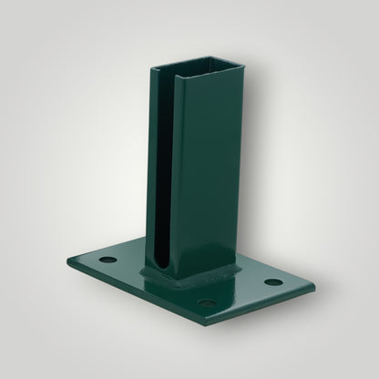 Fußplatte für Doppelstabmattenzaun Pfosten 60x40 mm