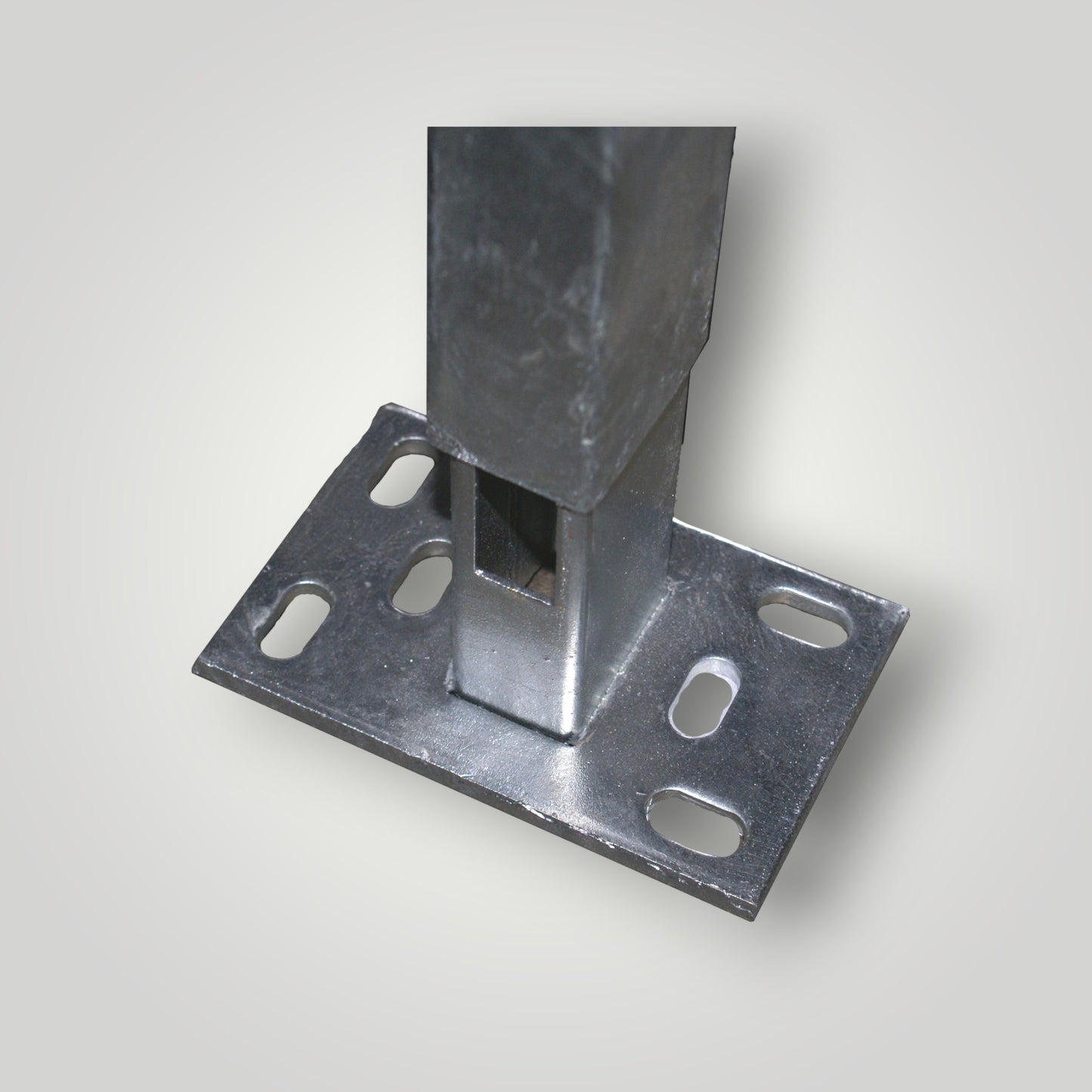 Fußplatte für Doppelstabmattenzaun Pfosten 60x40 mm