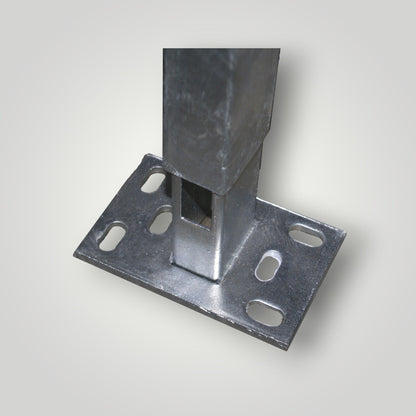 Fußplatte für Doppelstabmattenzaun Pfosten 60x40 mm